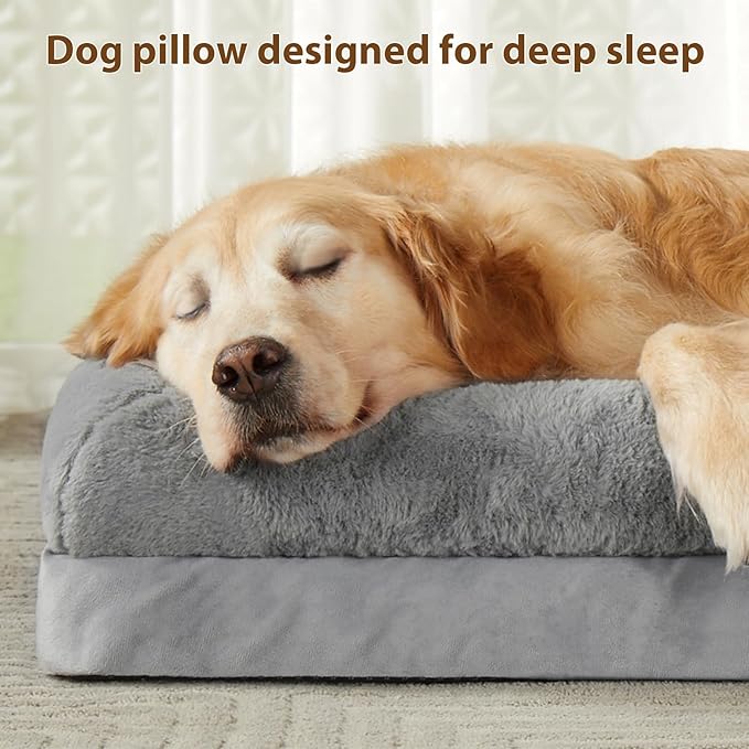 Cama para Perro Grande Colchoneta Lavable y Ortopédica miniatura 2