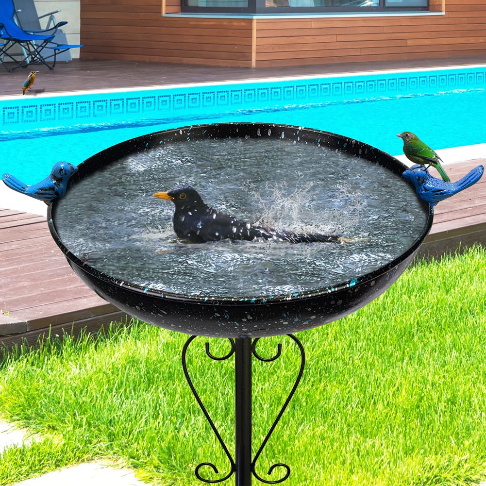 Buy Garden Bird Baths Cast Iron Birdbath Outdoor Metal Bird Bath Tall
