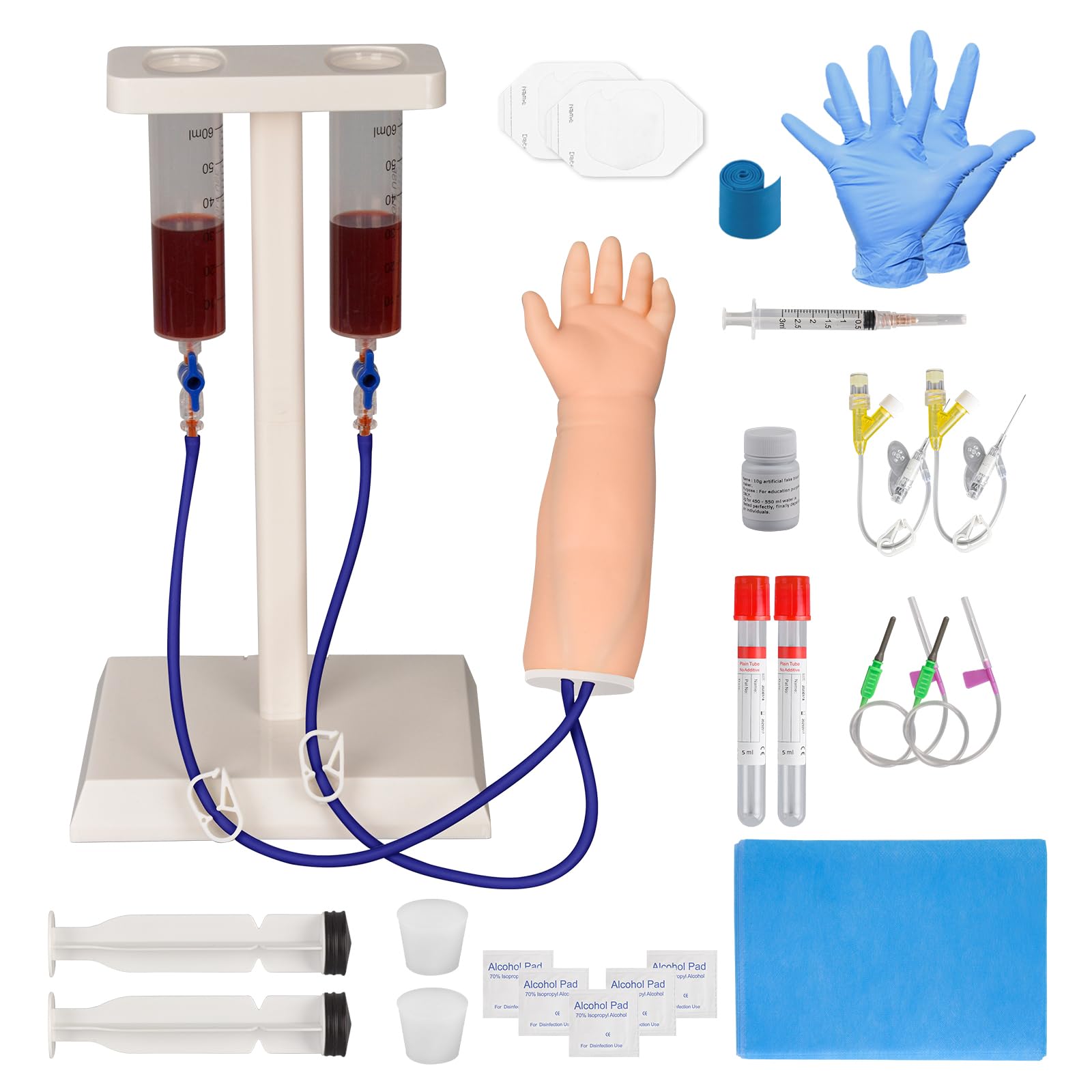 MedEduQuest MedEduQuest Pediatric IV and Phlebotomy Practice Hand Kit, Neonatal IV Practice Arm Kit for Nursing Students
