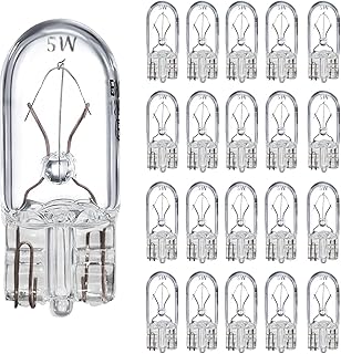 Landscape Light Bulbs,Low Voltage Landscape Light Bulbs，5W 12V T10 Wedge Led Base Light,Bulbs Malibu Lights Replacement Parts，Led Landscape Light Bulbs，5 Watt Light Bulbs Incandescent Bulb 20pcs.
