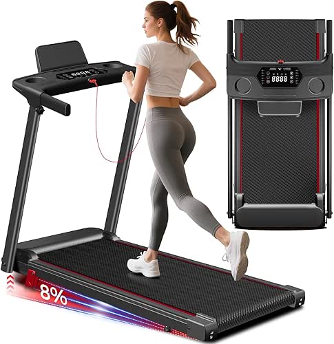 Treadmill with Incline 3-in-1 Portable Treadmills for Home Small, Incline