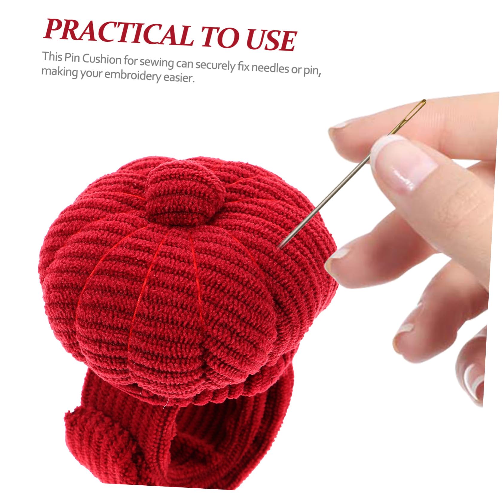 4 Piezas bolsa de alfiler de muñeca alfiletero de ganchillo pulsera con pasador Alfiletero de agujas Alfiletero costurera cojines de agujas de coser herramienta de costura DIYEAH