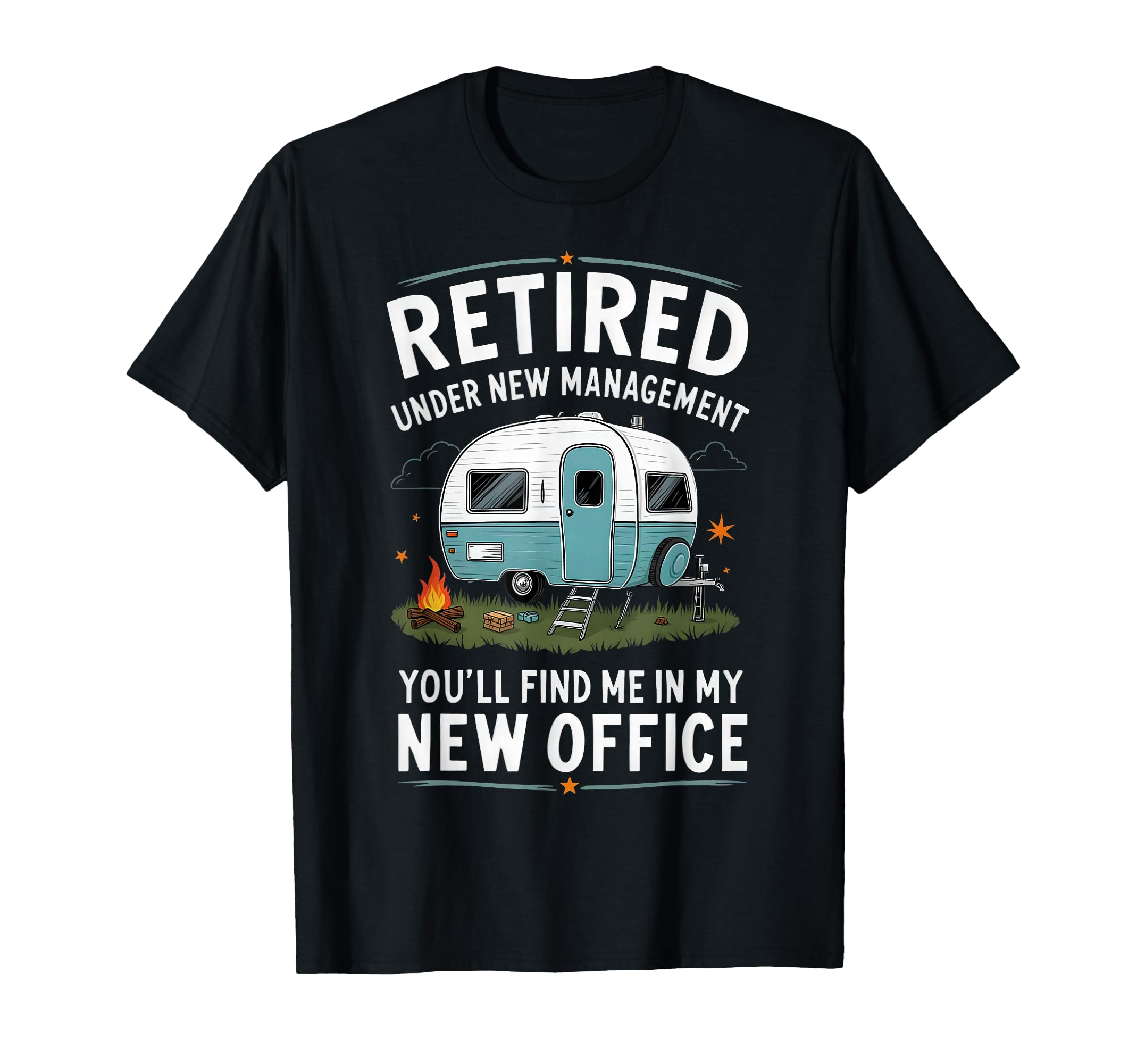Retirement Retired Funny Camper Camp Camping T-Shirt