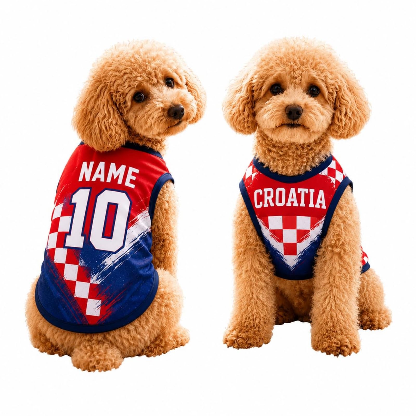 Custom Dog Football Jersey with Name Number Logo, Personalised 2026 Pet Jersey, Breathable Quick Dry T-Shirt for Small Medium Large Dogs, Gift for Fans