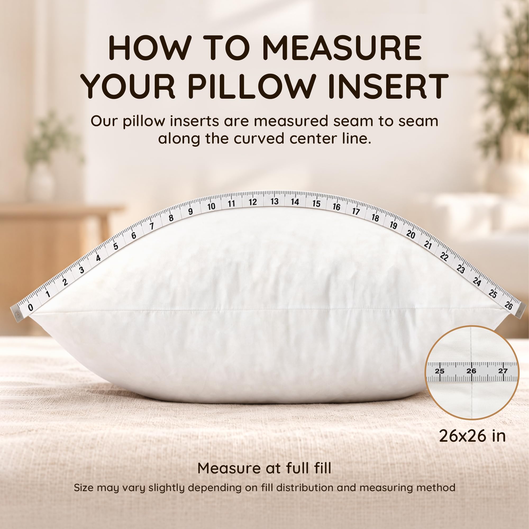 Amazon.com: AM AEROMAX 26x26 Shredded Memory Foam Throw Pillow