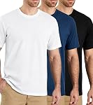 Men's 3 Pack T-Shirts, Men's Short Sleeve Tees, Classic Crewneck T-Shirts for Men