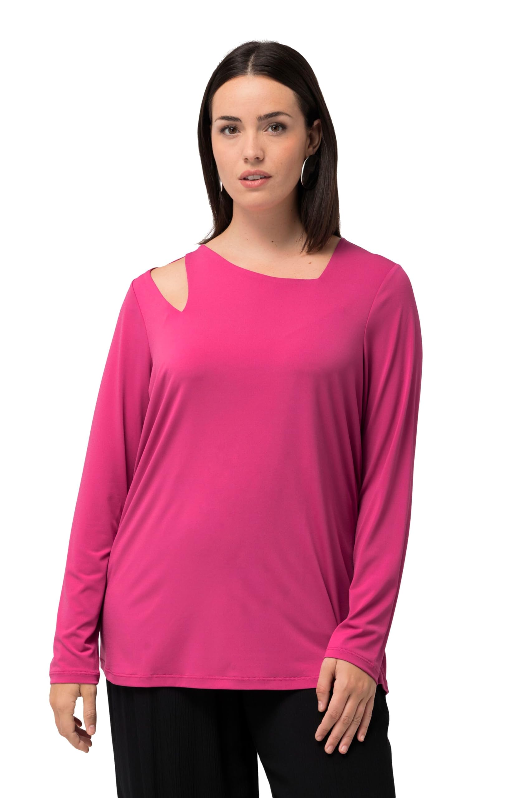 Ulla Popken, Damen, große Größen, Shirt mit Cut-Out