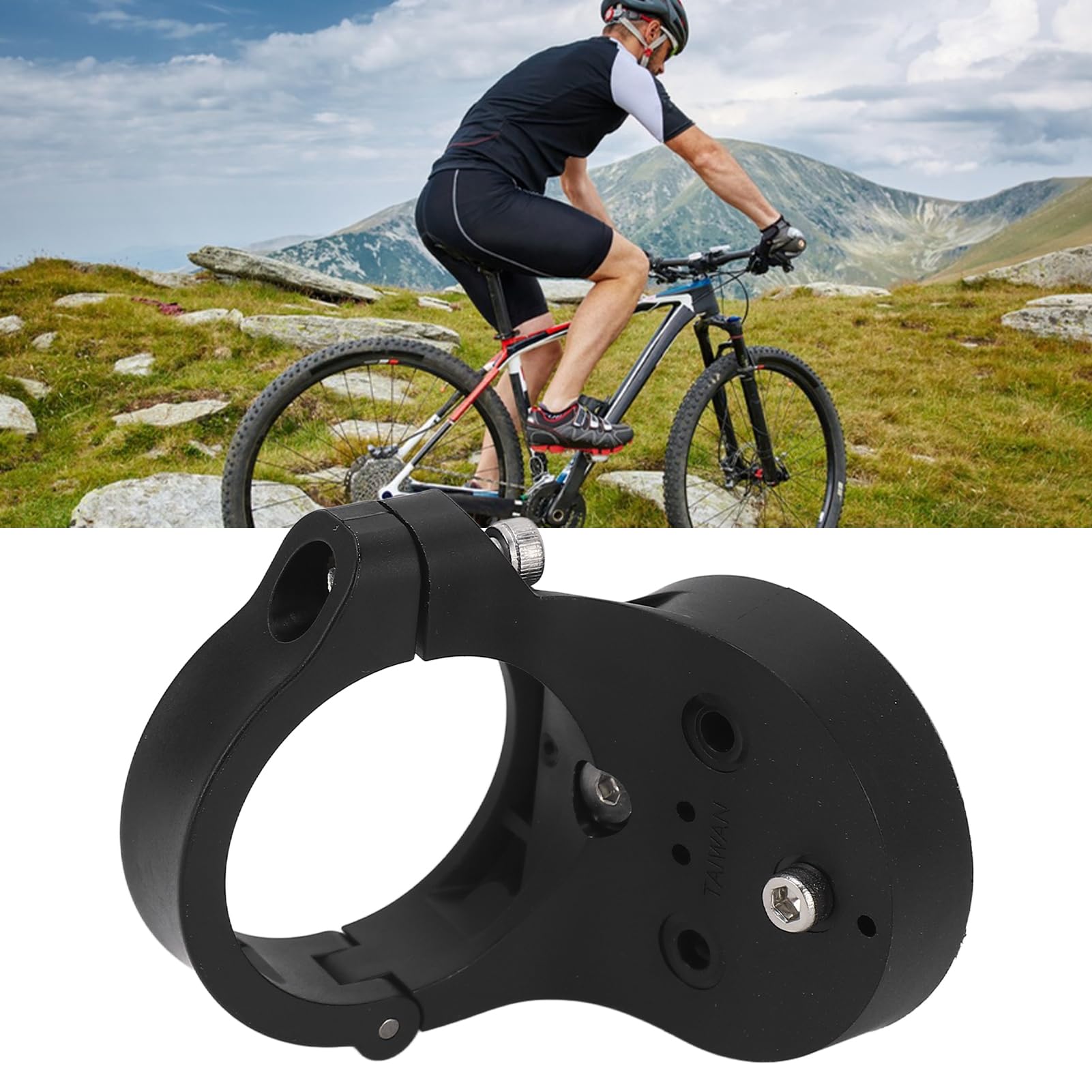 Acouto Staffa per Fanale Posteriore per Bici, Supporto in Nylon per Luce, vestibilità per Reggisella da 31,6 Mm, 30,8 Mm, 27,2, Universale per Biciclette da Strada e da Montagna