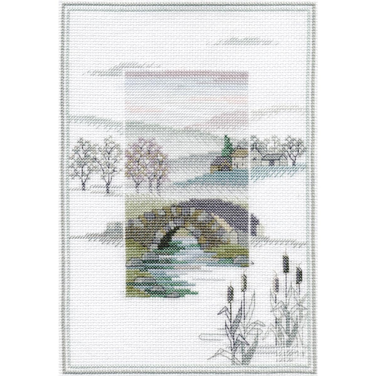 Bothy Threads Derwentwater Designs - Misty Mornings - Winter Bridge
