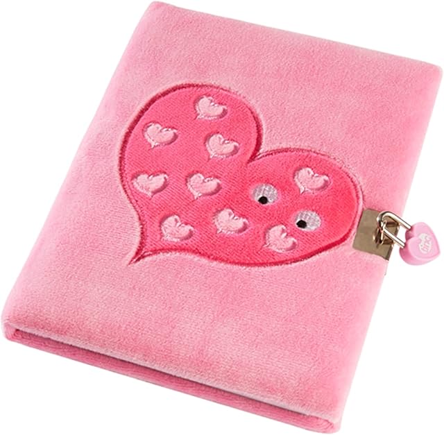 Tinc SGJOURPK A5 Snuggly Soft Touch Lockable Journal - Pink