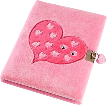 Tinc SGJOURPK A5 Snuggly Soft Touch Lockable Journal - Pink