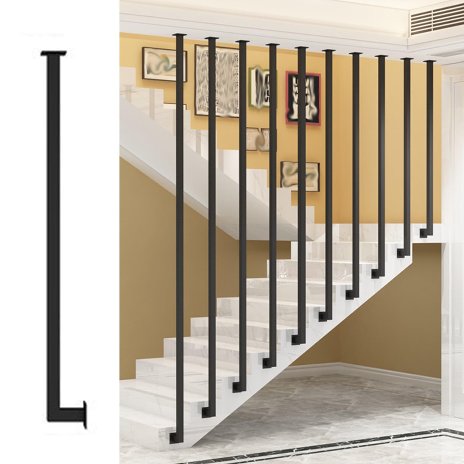 Balustres en fer pour escalier extérieur et terrasse de jardin design