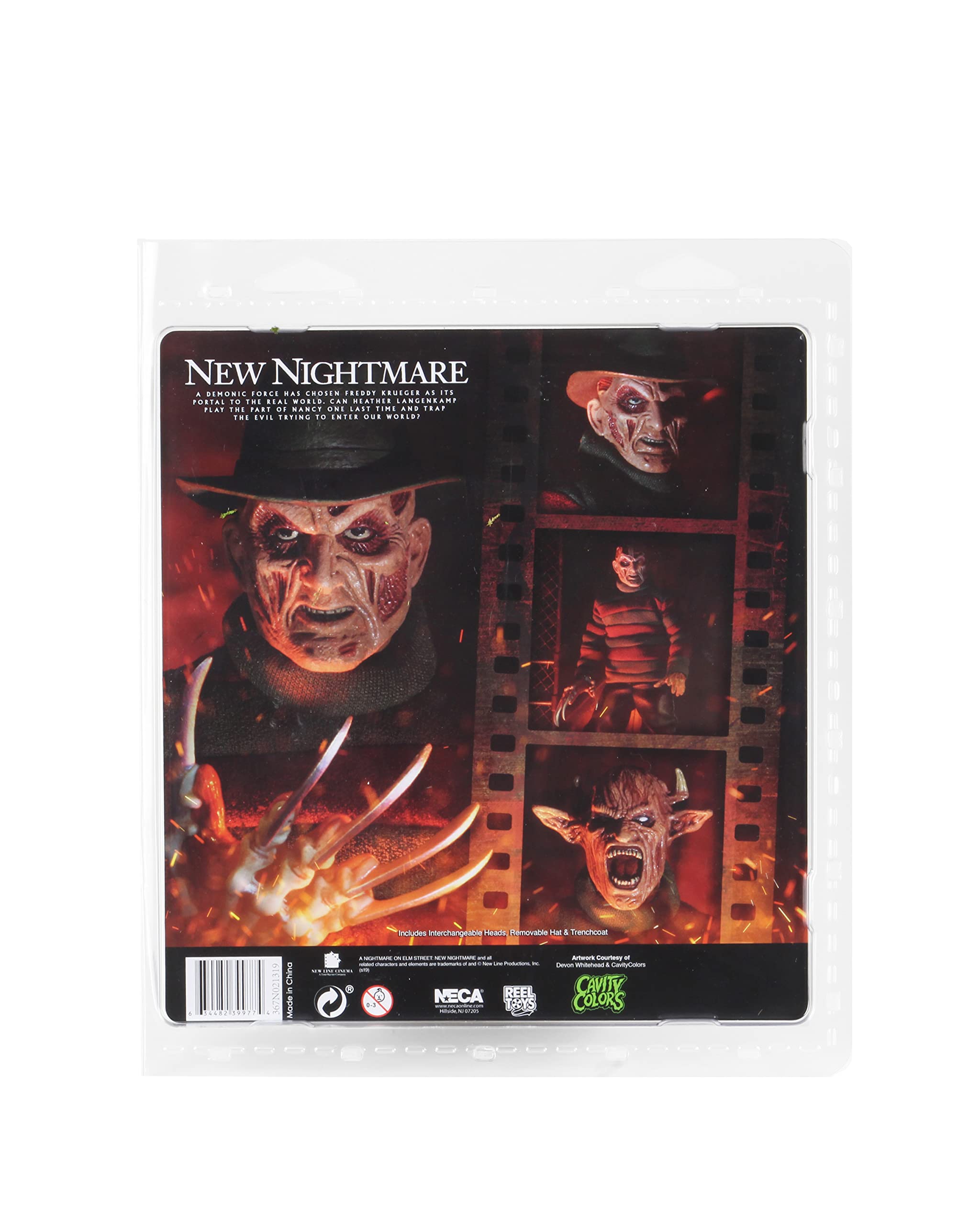 NECA Action Figure New Nightmare Freddy - Da Nightmare On Elm Street 8, Plastica Collezionabile