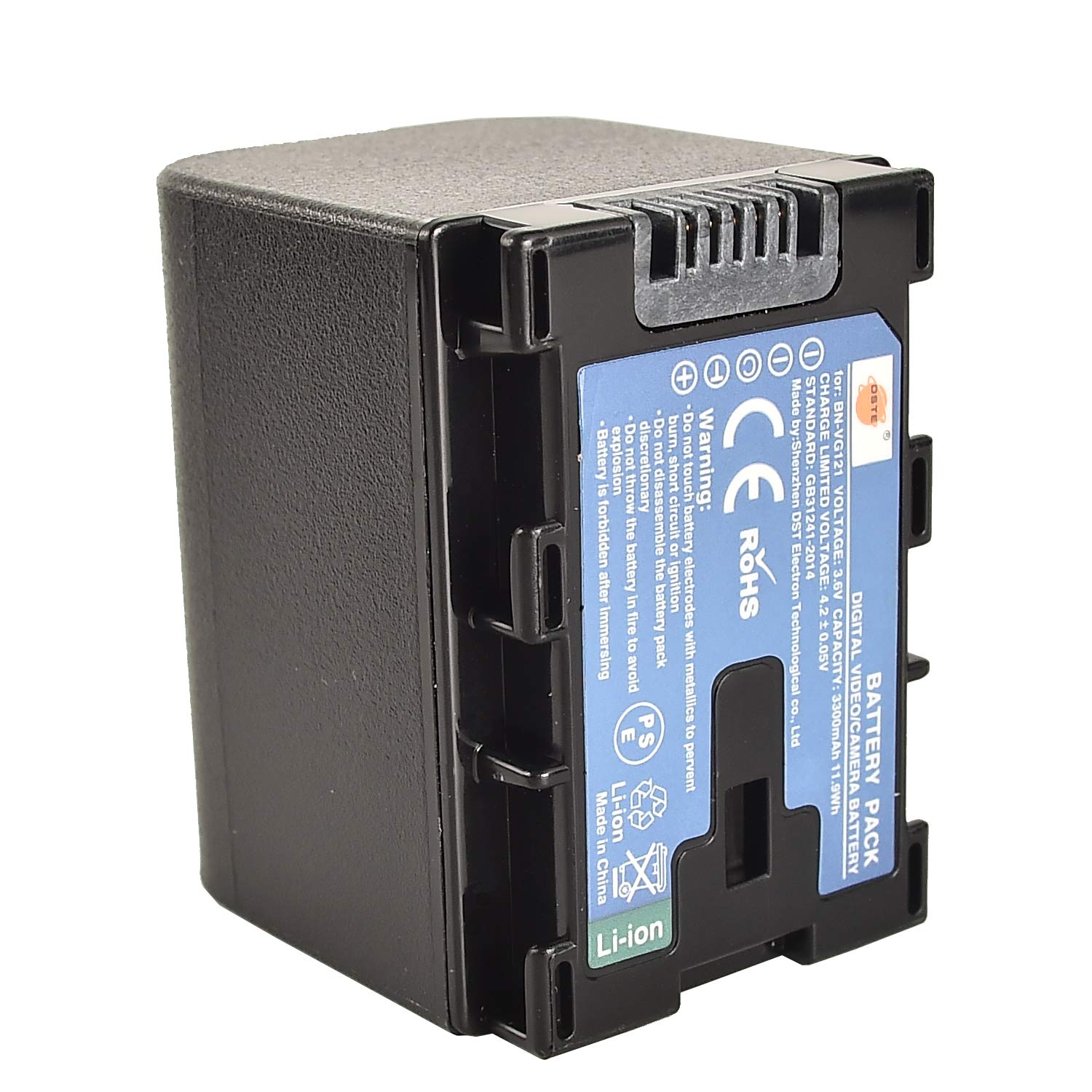 DSTE BN-VG121 Batteria di ricambio compatibile per JVC GZ-HD500 GZ-HD520 GZ-HD500 GZ-HD620 HM450 HM550
