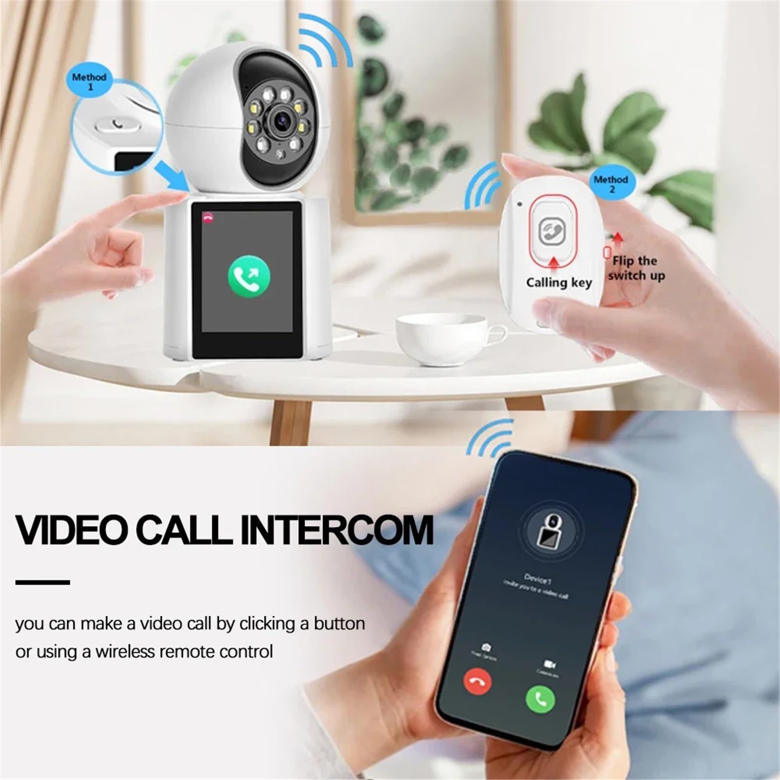 Kamera wideodomofonowa 5MP IP WIFI Niania elektroniczna Ekran 2,8 cala Inteligentna kamera domowa Wi-Fi Automatyczne śledzenie CCTV, Pomoc w monitorowaniu(5MP Camera with 32G)