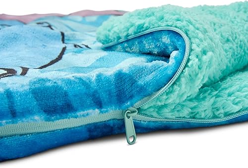 Miniatura 4 de Northwest Lilo and Stitch Cloud - Bolsa de dormir de sherpa, 27 x 62 pulgadas, sonrisas grandes