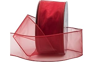 Royal Imports Red Holiday Ribbon