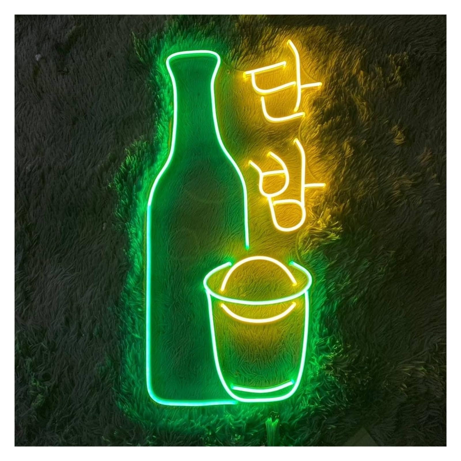 Hanging Art Neon Signs Korean Soju Neon Sign LED Light Dimmable For Party Bar Pub Beer Korea Restaurant Home Decor 50cm