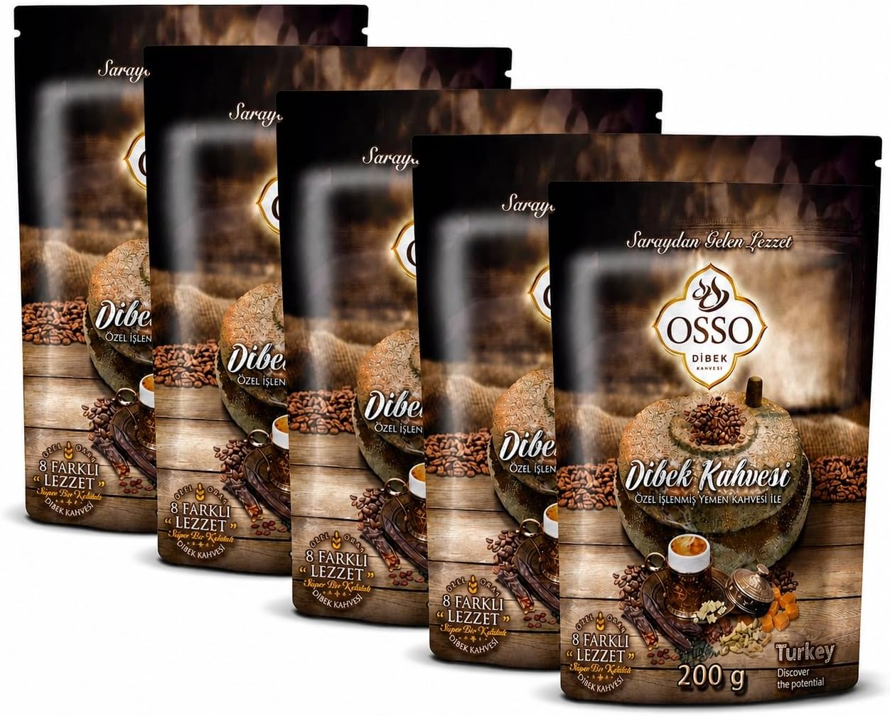 Osso Osmanli Dibek Kahvesi 5 Pack (5 x 200 Gr)