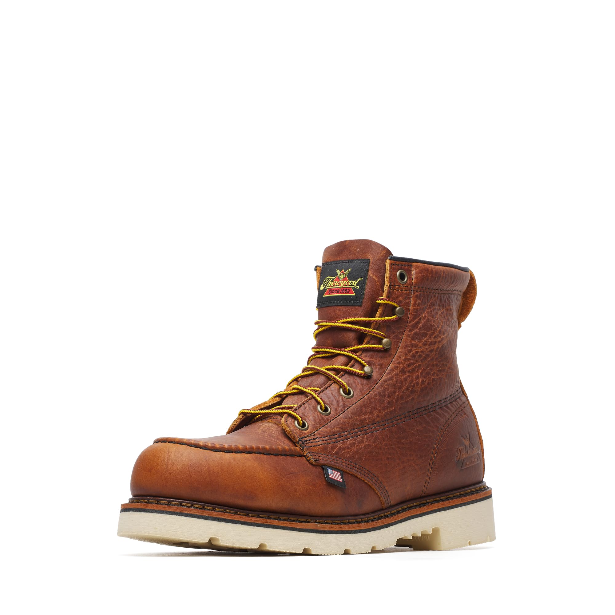 Thorogood American Heritage 6" Steel Safety Moc Toe Work Boot for Men, Durable Leather, S…