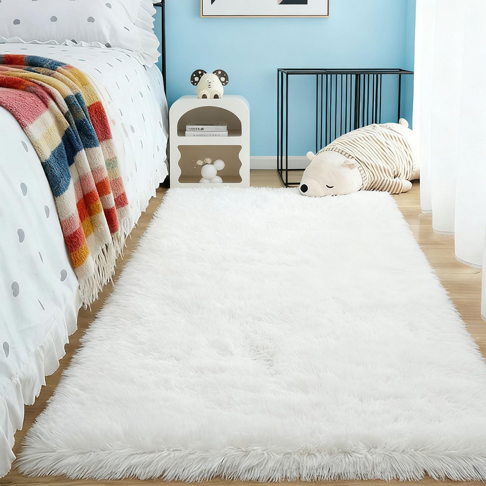 Amazon | ラグ カーペット 80 x 220 cm 厚め防音滑り止め付抗菌防臭