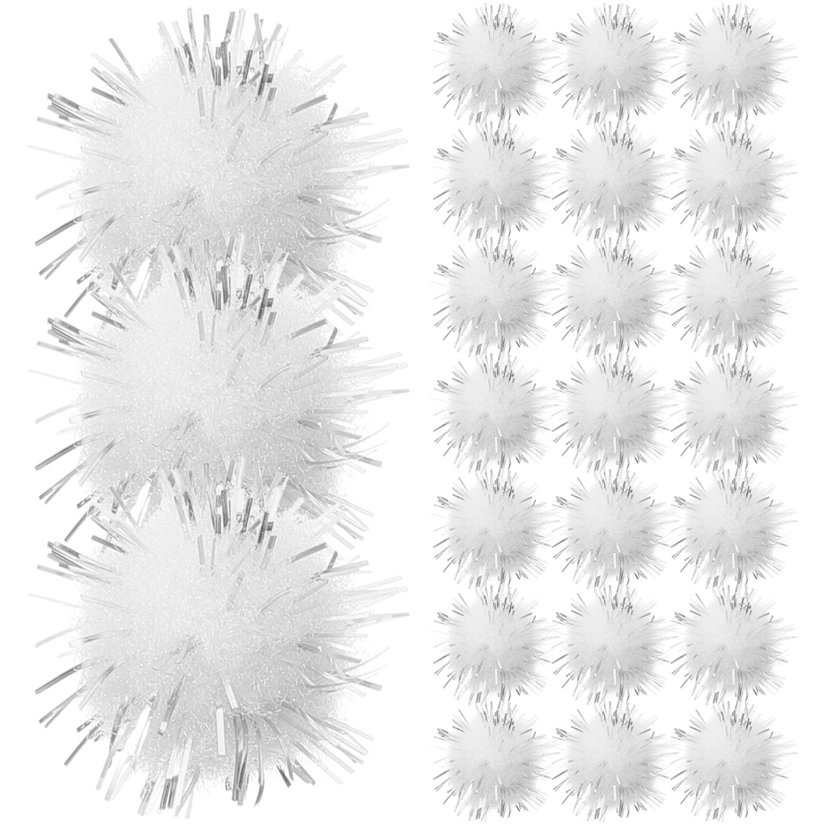 EXCEART 2000pezzi Palline Di Pompon Soffici Pompon Lucidi Per Lavori Artigianali Mini Glitterati Decorazioni Te Per Abbigliamento Cappelli Valigie Accessori Personalizzati