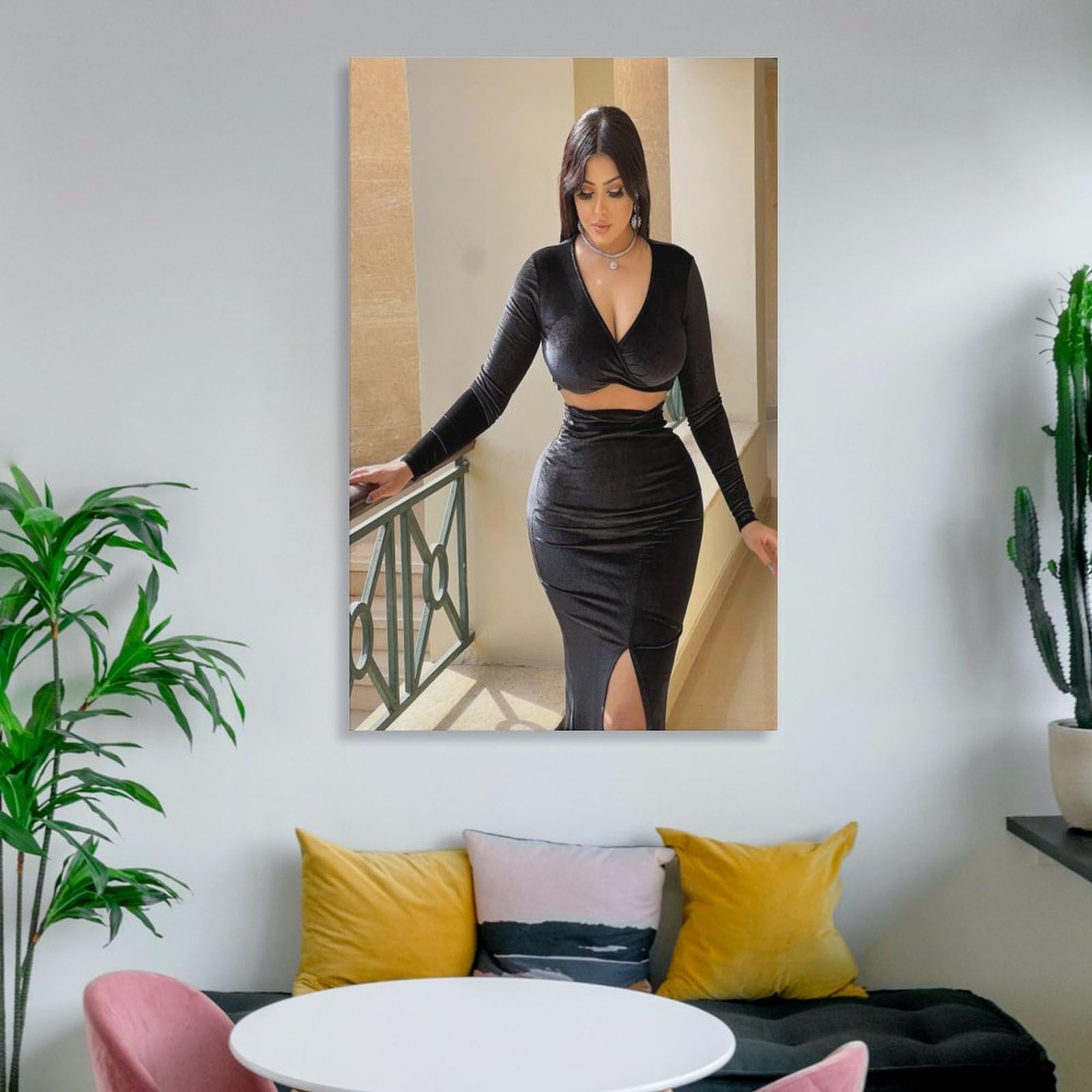 MGktgj Salma El-Shimi Sexy Female Model Poster（3） Canvas Wall