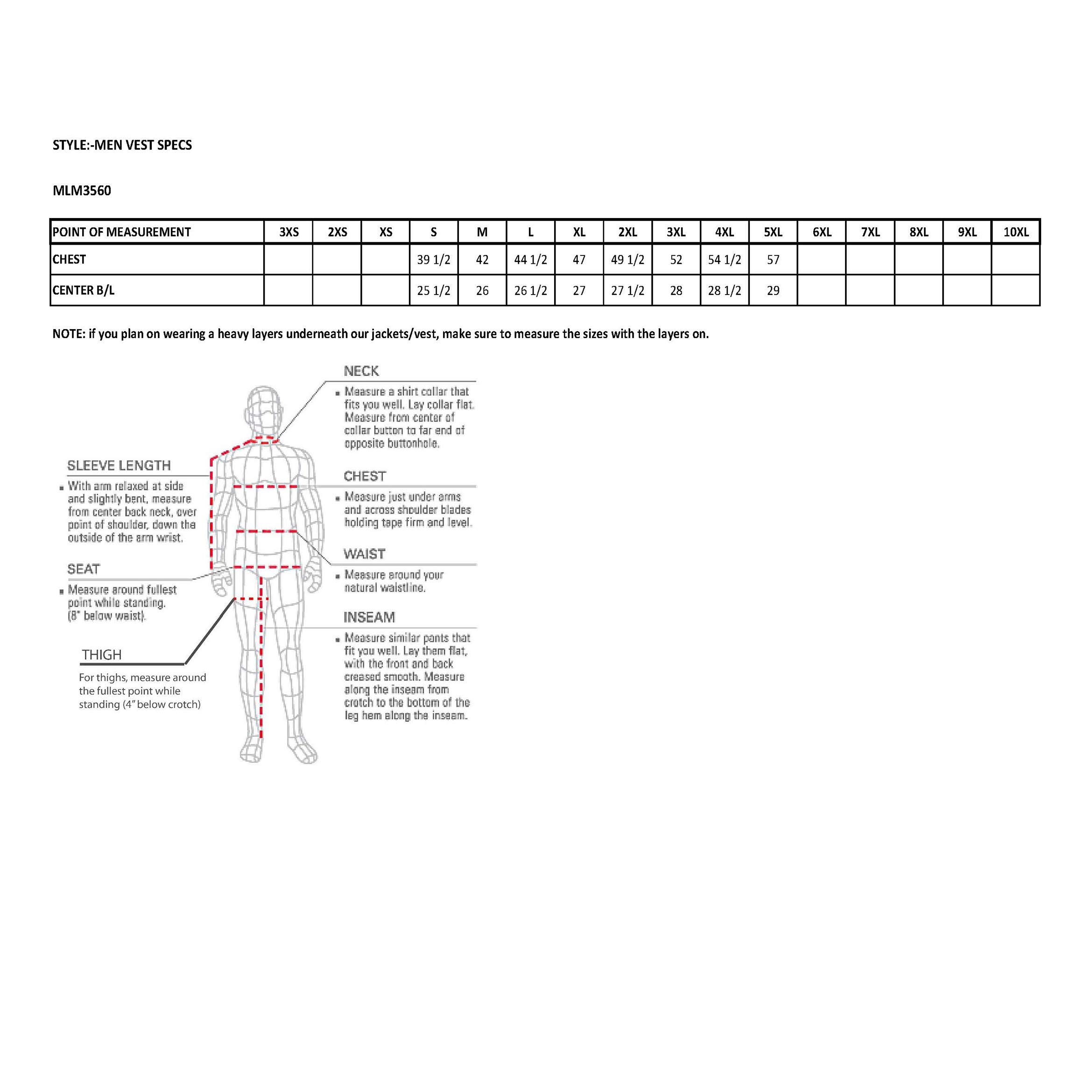 Shaf Men's Reflective Band & Piping Zipper Front Vest Black