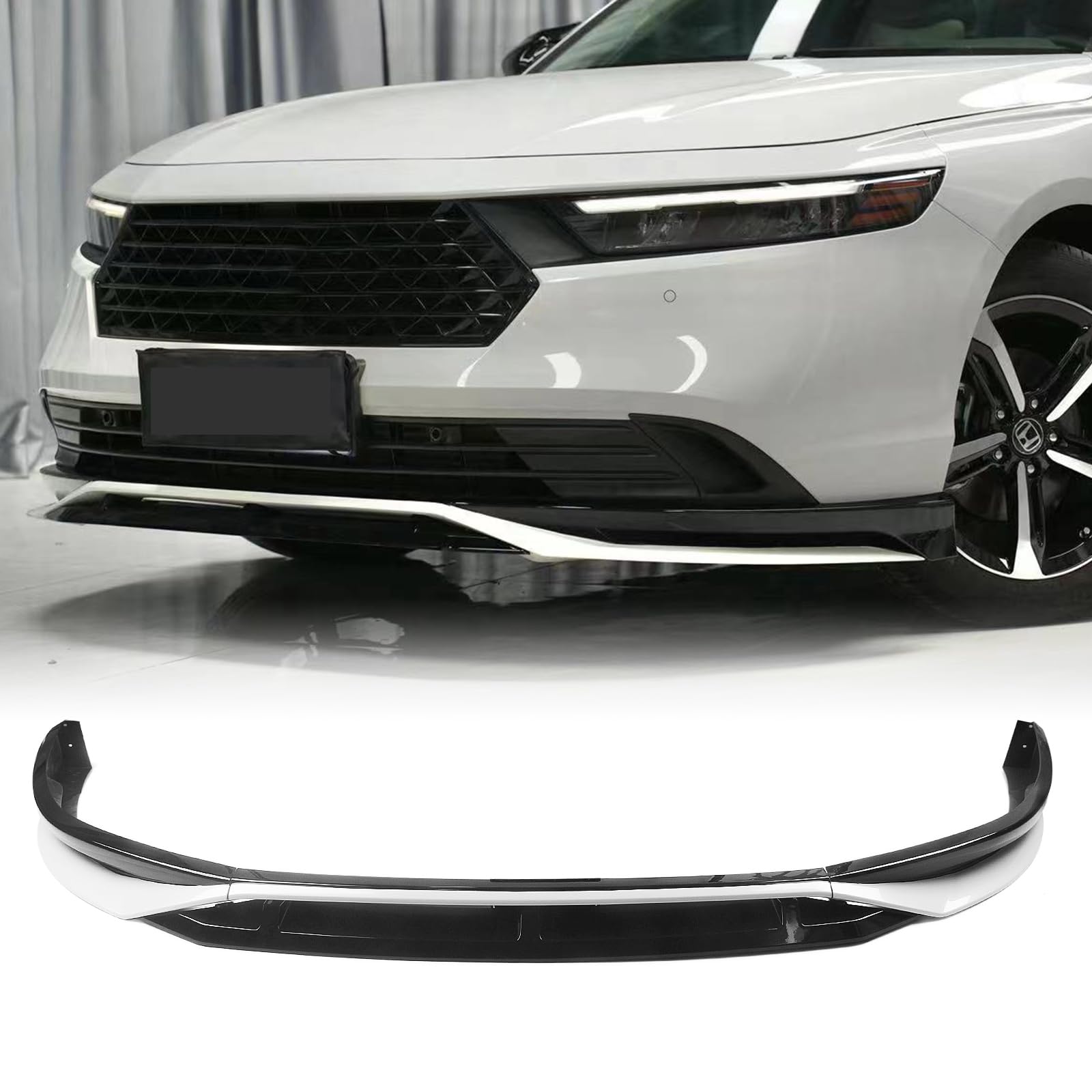 Car Front Bumper Spoiler Lip For Honda Accord 11th 2023-2025 White Black Blue Silver