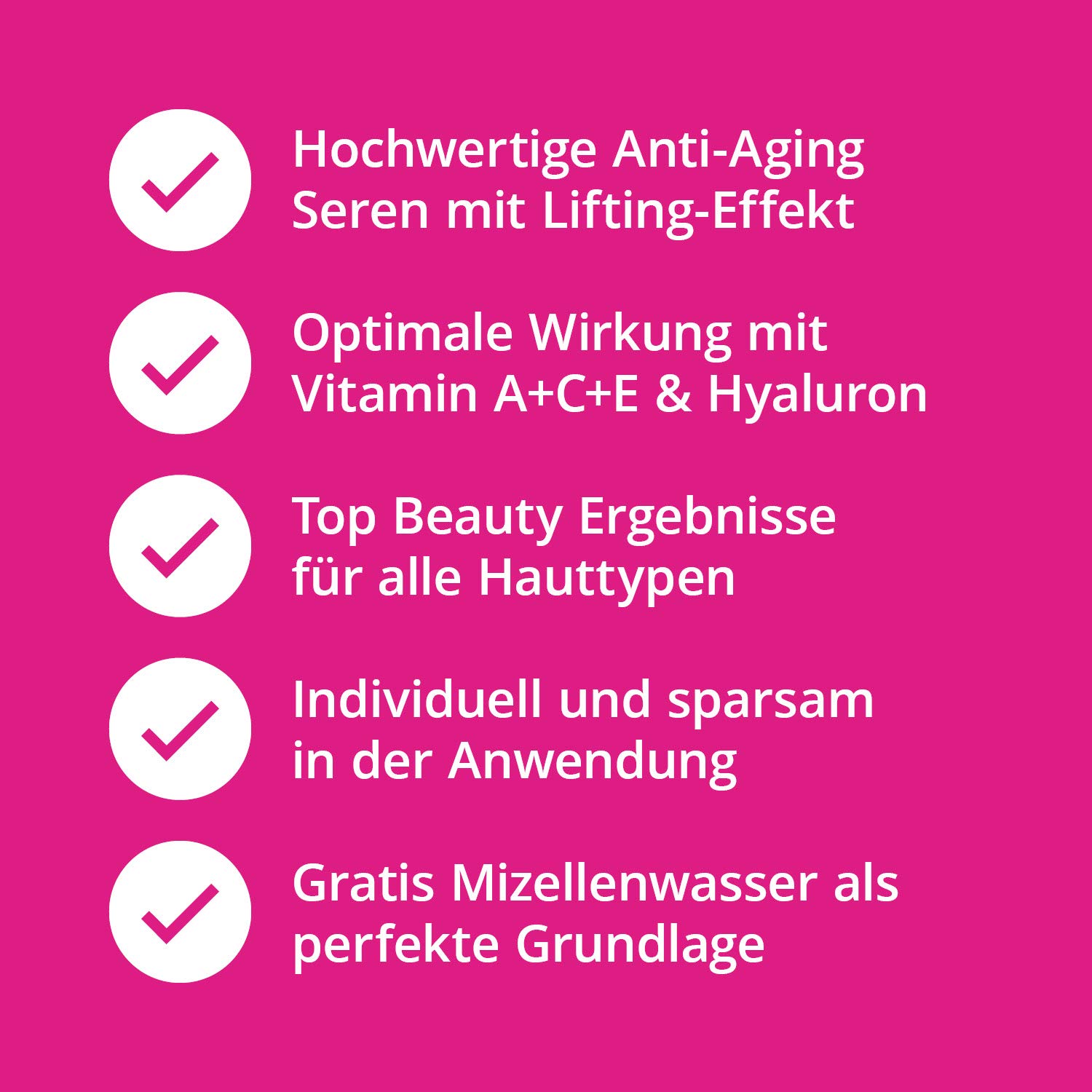Vitamin C Serum + Retinol Serum + Hyaluron Serum Intensiv Anti-Aging Set gegen Falten aus der Apotheke - 90 ml