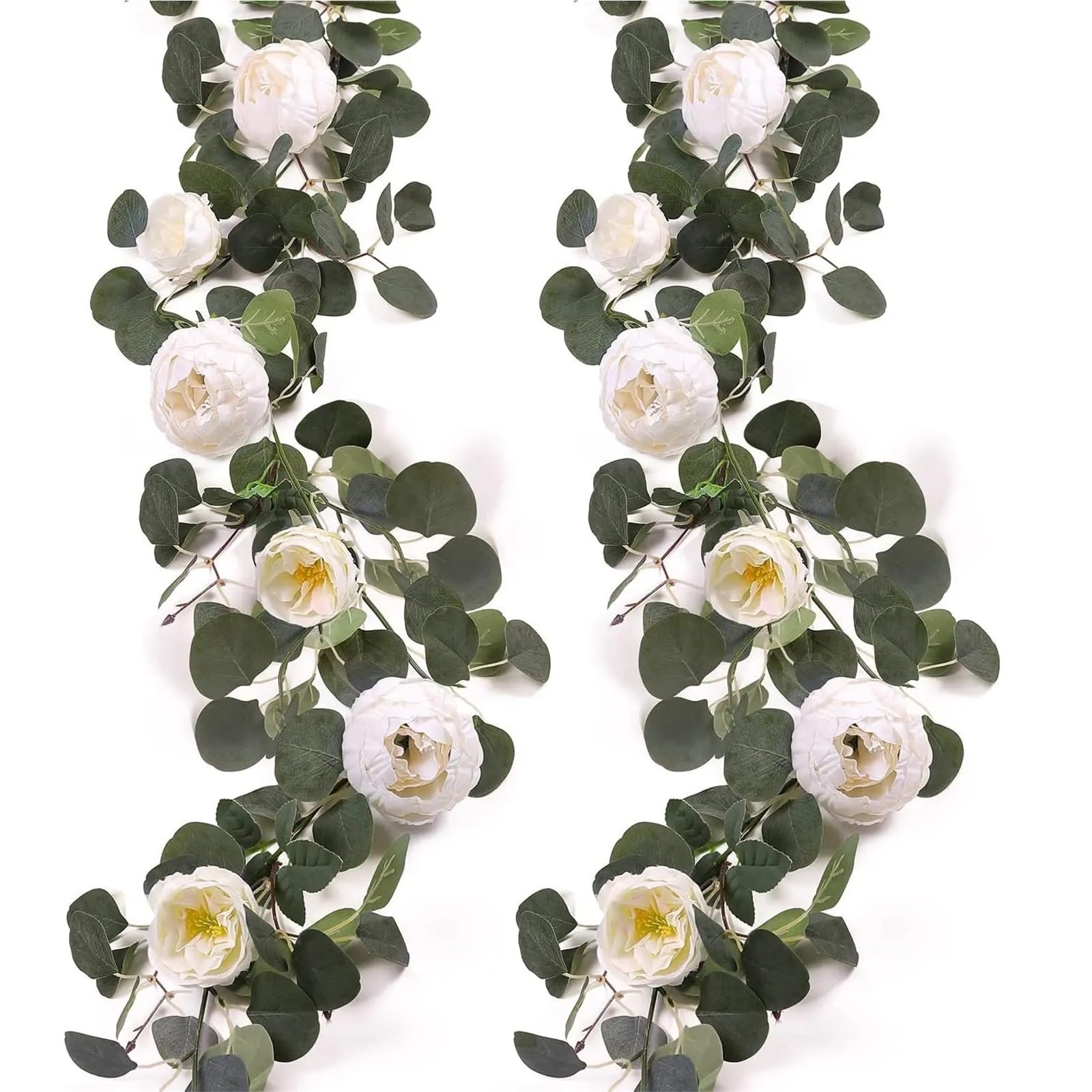 Ayztantine artificial flowers 1pcs Artificial Flowers Garland Vintage Fake Flower Peony Rose Vine Greenery Decorative Wall Wedding Hanging Decor