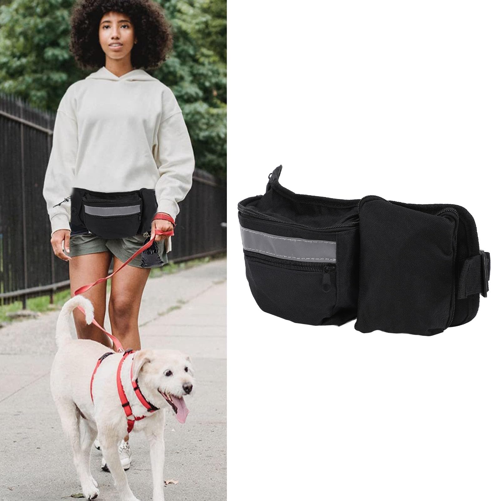 Dog Treat Pouch ORIA Portable Pet Snack Bag For Training Walking