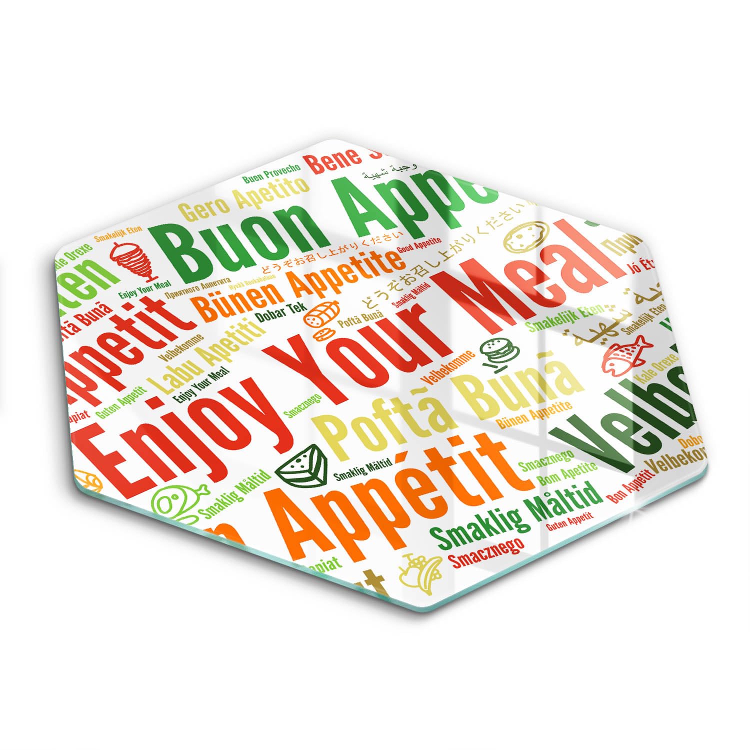 Plaque induction protection Wallfluent 40cm hexagonale pour cuisine