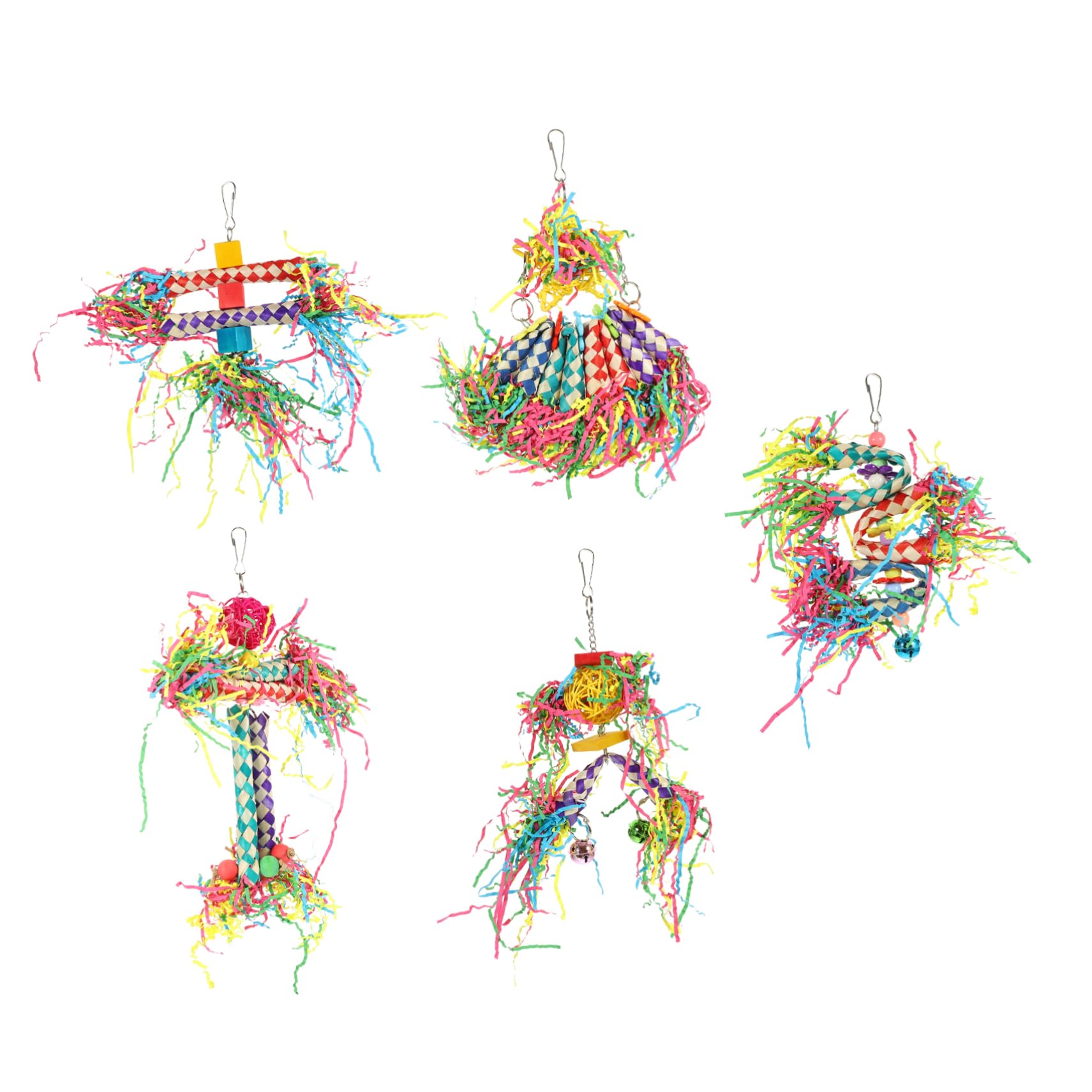 BESPORTBLE Lot De 2 Jouets À Mordre pour Perroquets Balançoires pour Perroquets Jouets À Mâcher pour Oiseaux À Mordre pour Et Oiseaux