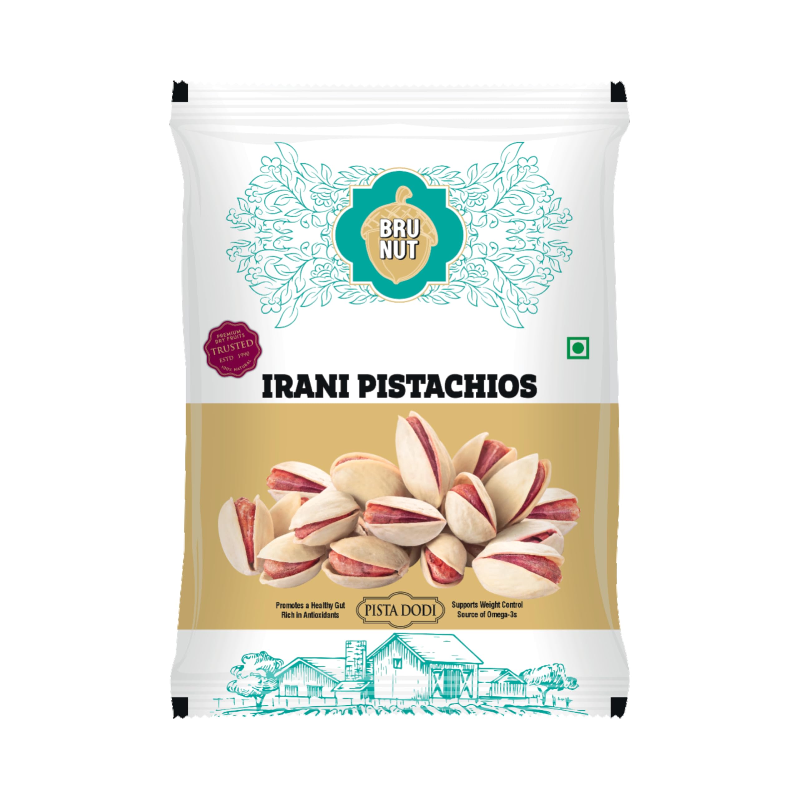 BRUNUT Pistachios In Shell Roasted 250 g | Premium Pista with Naturally Nutty Taste | Crunchy Dry Fruit Snack for Home, Office, Travel and Gifting-image-48