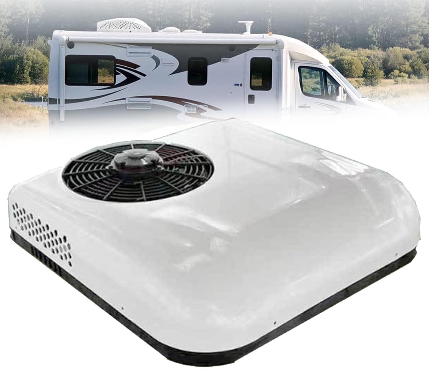 Rv Rooftop Dc Unit 12V/24V Universal Roof Air Conditioner for Truck, Cool Only, Low Noise, for Car Air Conditioner for Motorhome,12V