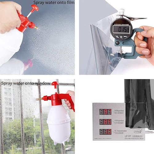 Miniatura 7 de Película con espejo de una sola dirección para ventana, para controlar el calor y brindar privacidad de día. Película solar no adhesiva para el