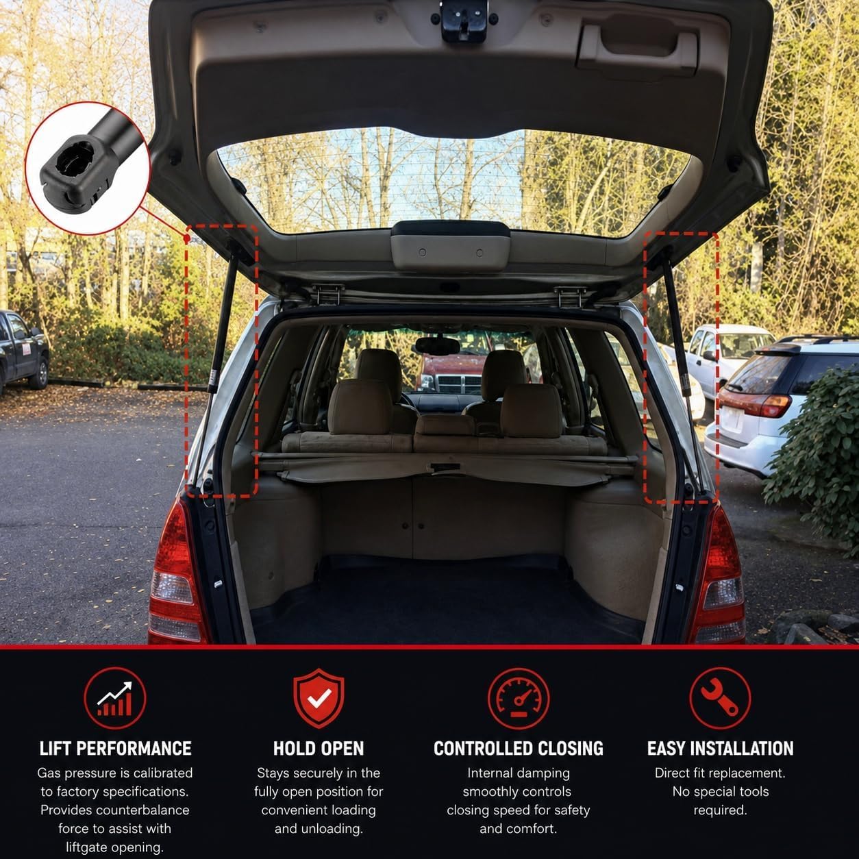 Ammortizzatori Portellone per Discovery Sport (L550) 2014-2020(OEMLR058520)