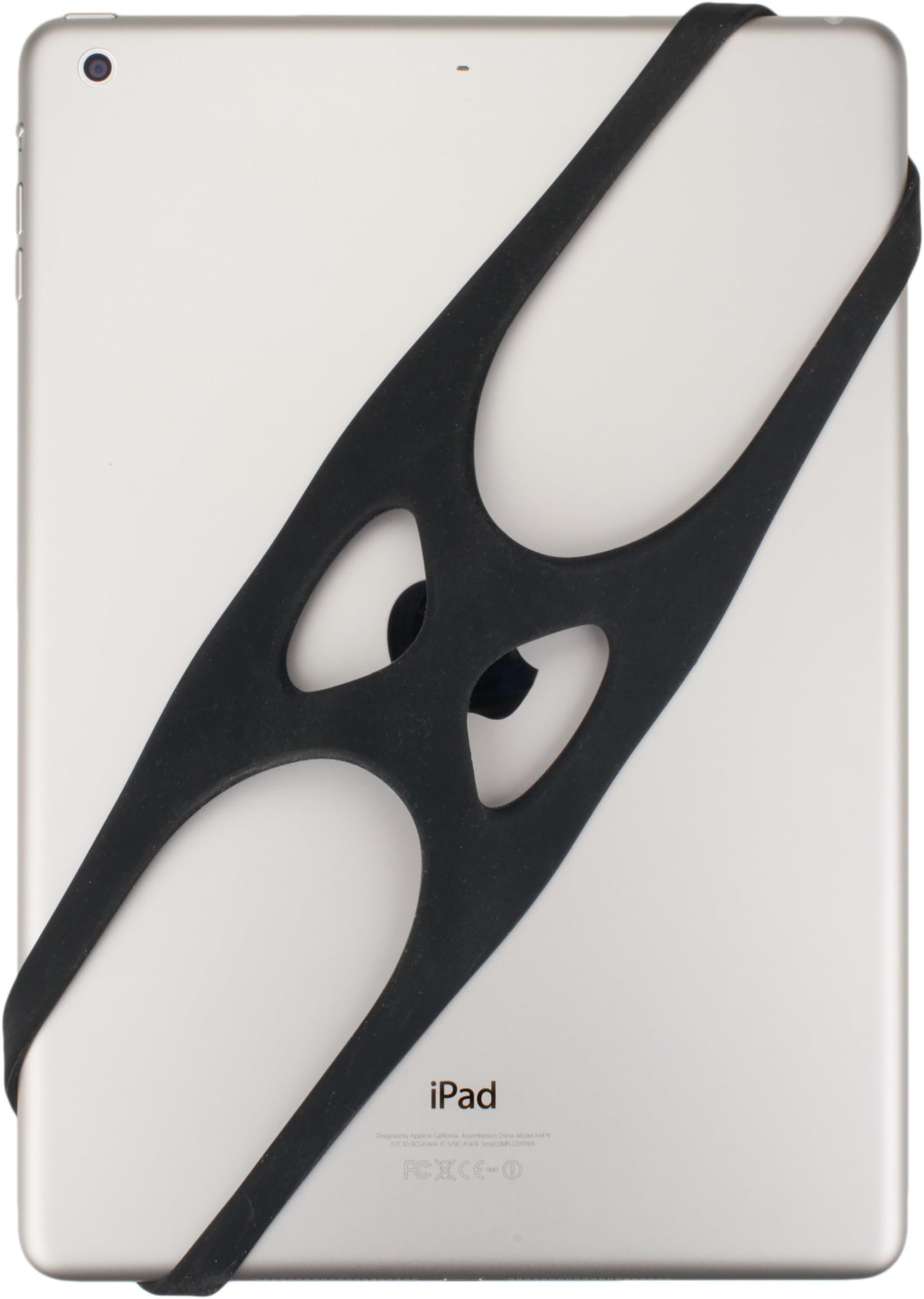 for Tablets: iPad Grip, Handle—Compatible with Apple, Kindle Fire, Samsung Galaxy and Any Tablet with an 8” to 11” Display (D4 Black)