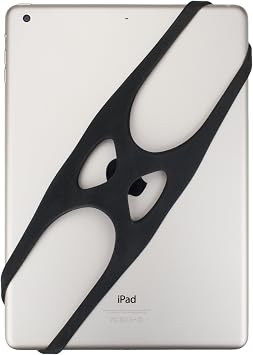 Comfortable, Secure Grip, Handle Compatible with iPad, Kindle or Any Tablet with an 8 to 11 inch Display. (Mid-Size D4 Black)