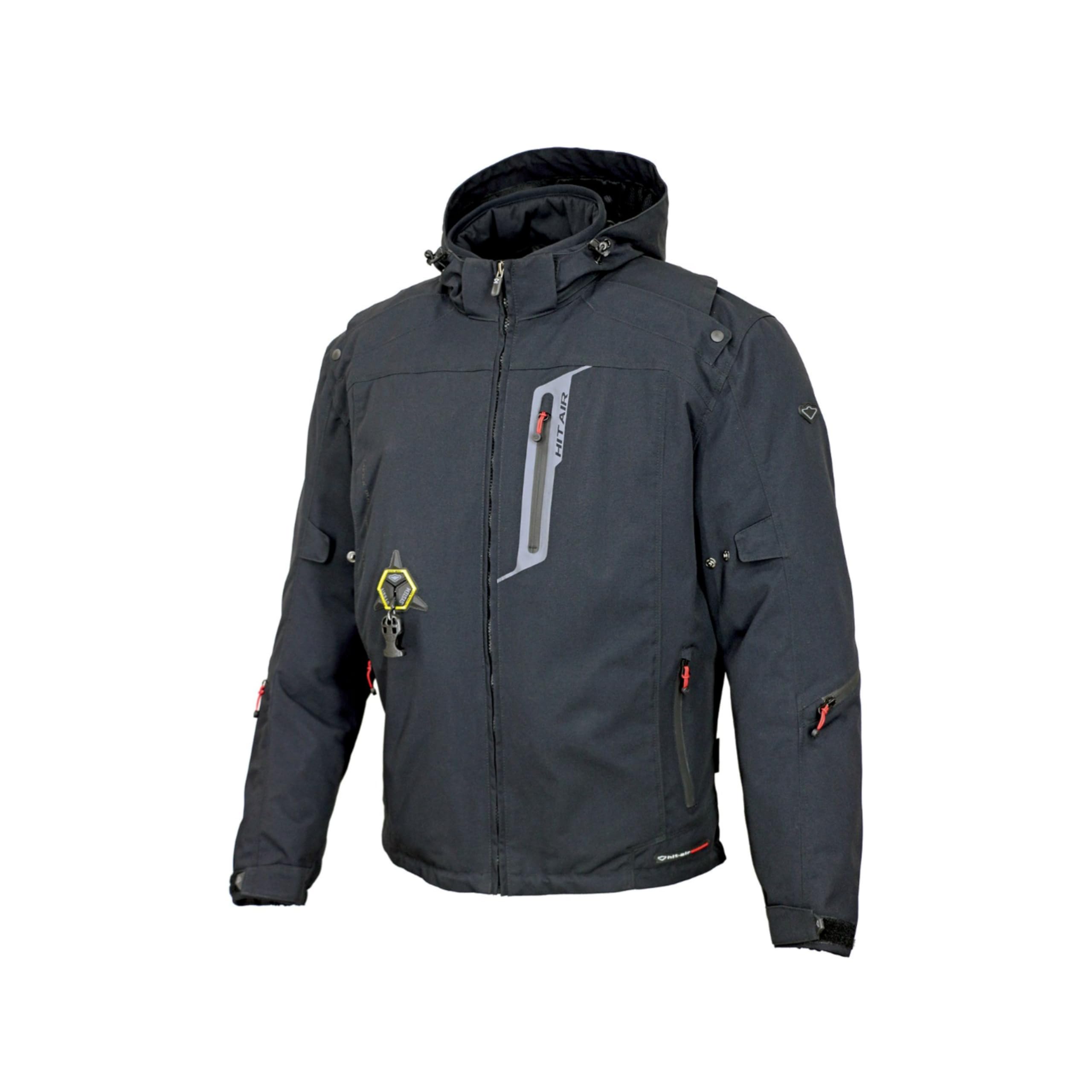 Hit-Air HDS Airbag Jacket - Performance Jacket w Automatic Inflation - Built-In CE-Certified Armor - Reflective Piping - 50cc