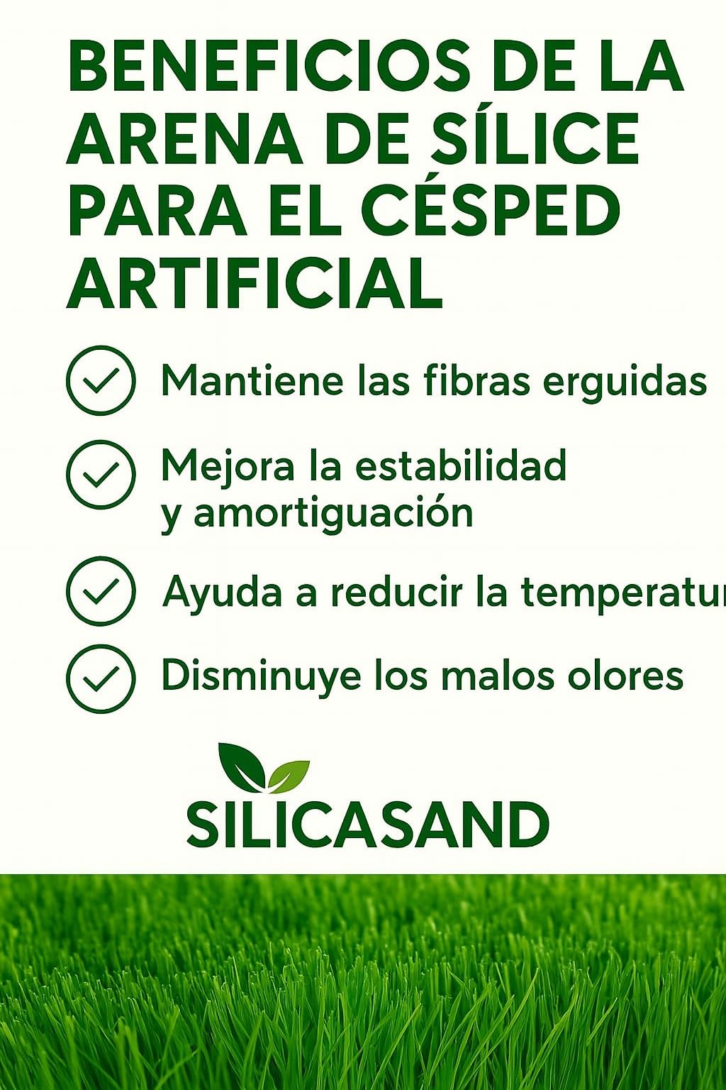 Genérico SilicaSand - Arena de Sílice para Césped Artificial | Sacos Arena 25 kg para Pavimentos Deportivos | Granulometría 0,4-0,8 | 1 Saco de 25 kg