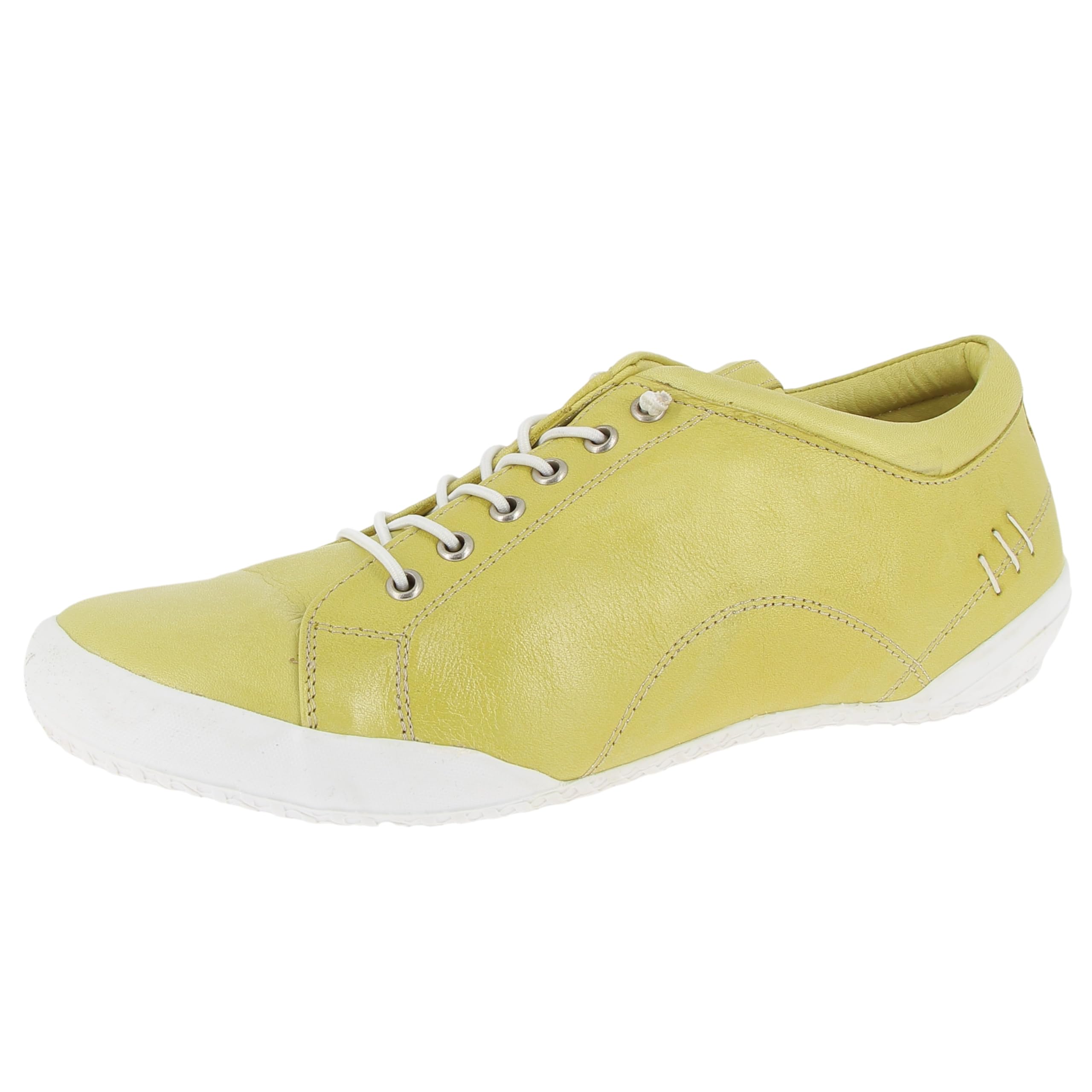 Andrea Conti Women's Lace-Up Sneaker, Citrus, 6 UK