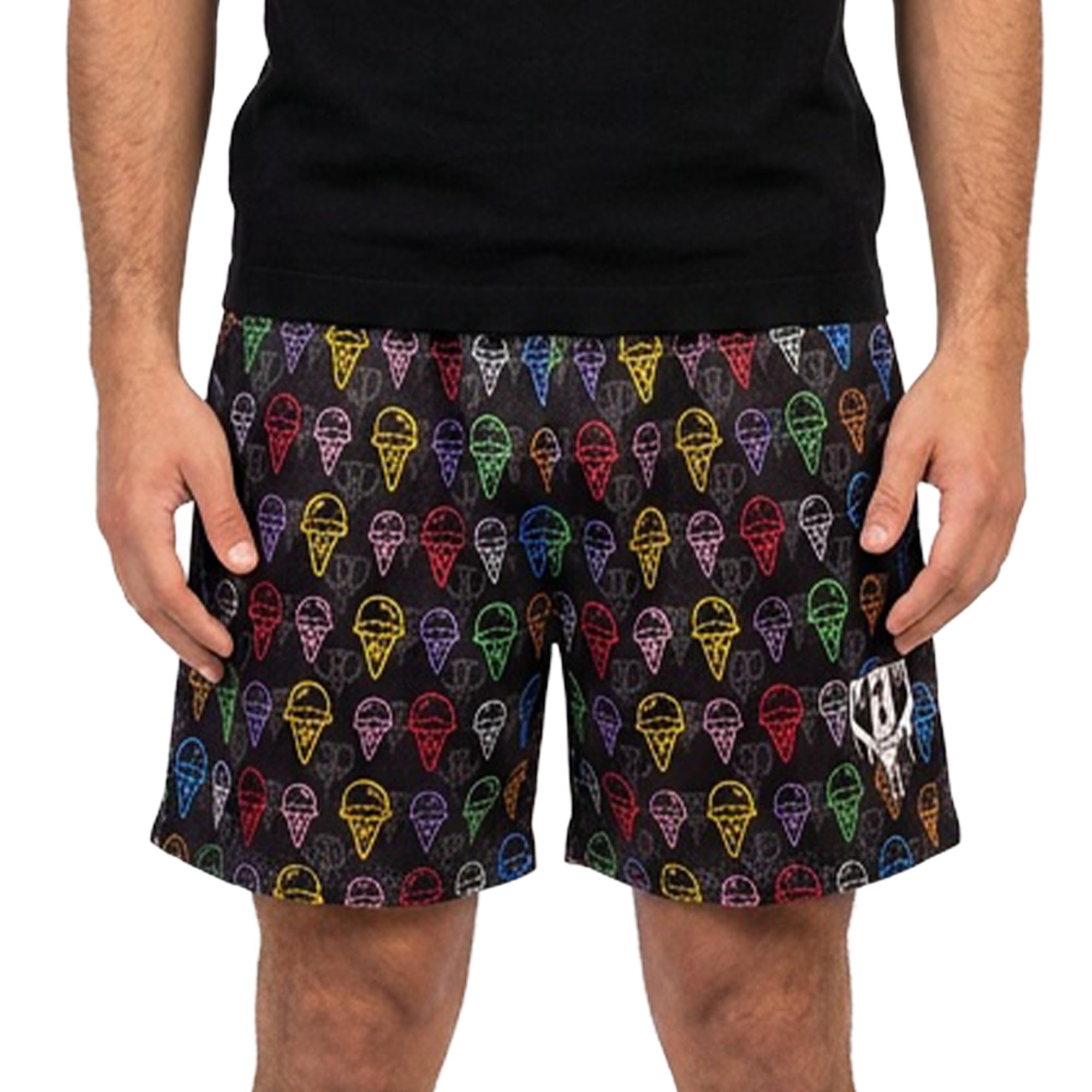 BL101 Adult Ice Cream Baseball Mesh Shorts for Men - Scoops, S