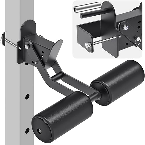 Miniatura 16 de Nordic Hamstring Curl Attachment, Dip Bar, Belt Squat & Safety Spotter Arms for 2"x2" & 3"x3" Power Racks, Home Gym Strength Training Accessories