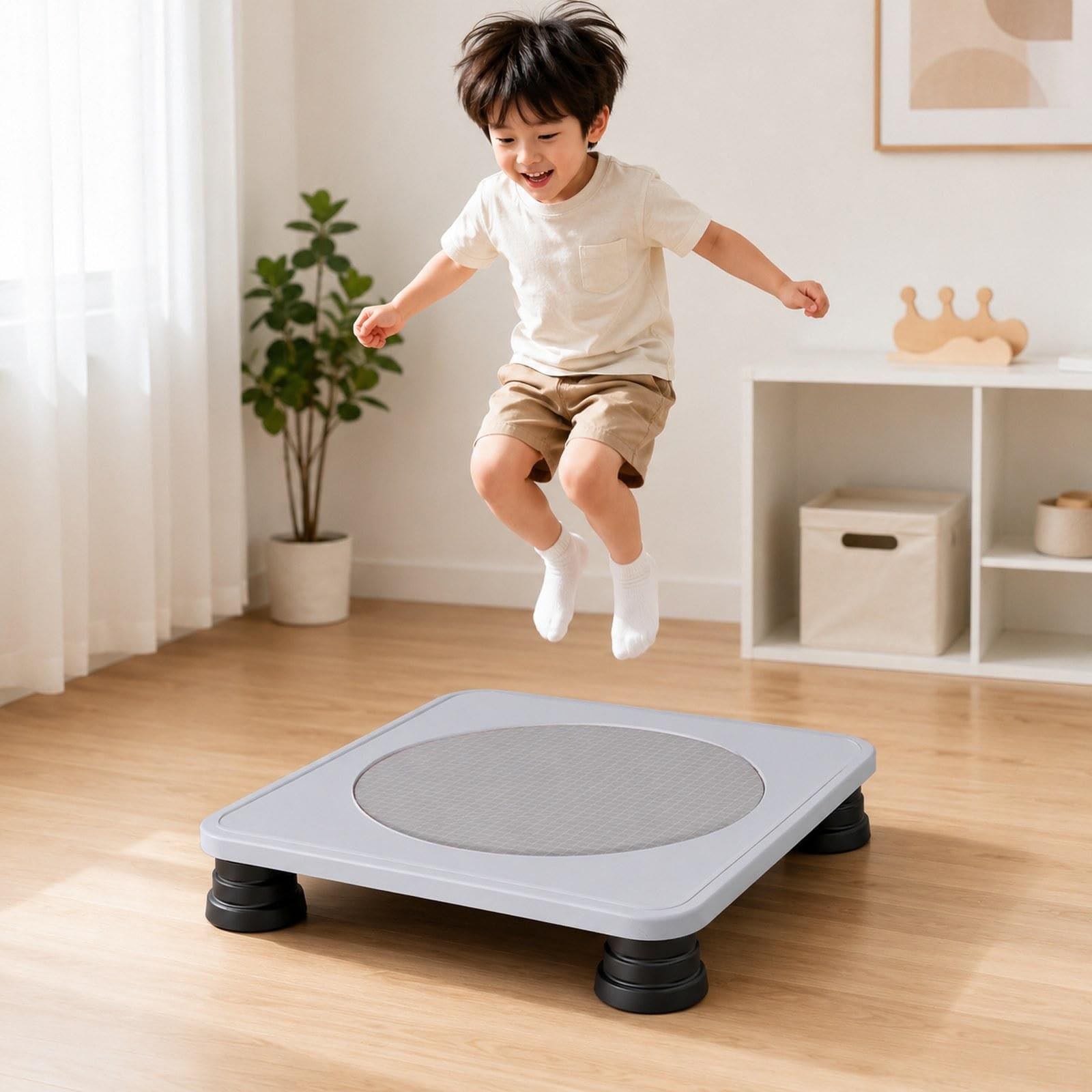 rockible Mini para Niños, Cama de Salto para Interiores, Juguete Creativo para Saltar, de Salto para El Hogar, Ejercicio, Deport
