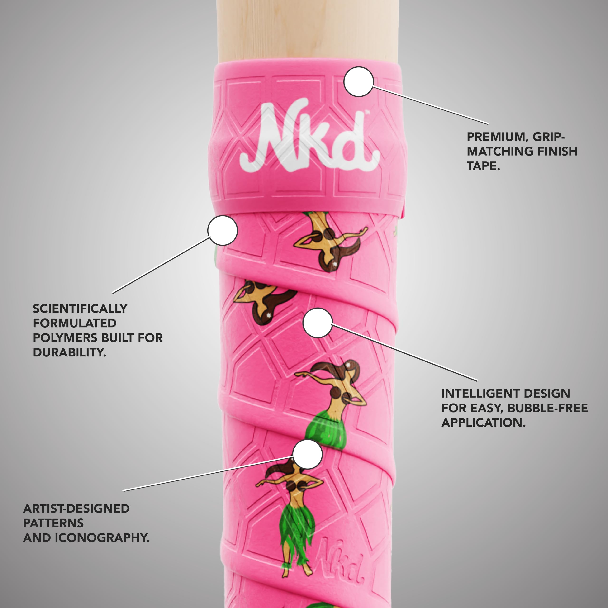 Naked Grips Kultowa kolekcja | 1 mm uchwyty do kija baseballowego i softballu
