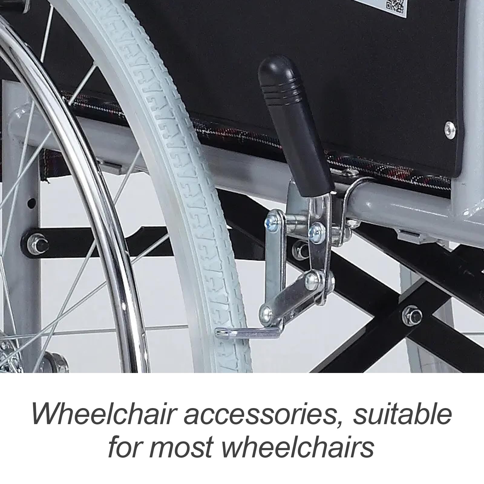 FRCOLOR Wheelchair Brake Handle Covers 4Pcs PVC Brake Handle Grips for Manual Wheelchair Accessories Replacement Spare Parts for Brakes - Image 3