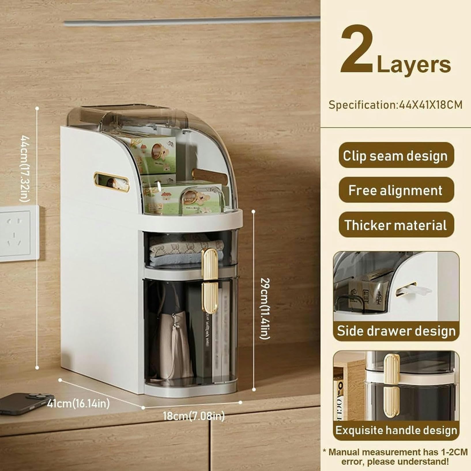 Cajones de almacenamiento apilables, tocador Estrecho de 2/3/4 niveles, gabinete de piso para baño, gabinete de almacenamiento con cajones, carrito de servicios públicos