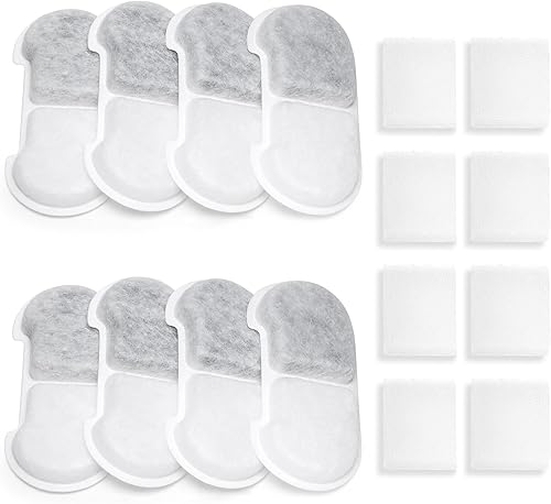 Miniatura 10 de Fuente de agua de acero inoxidable para gatos, fuente automática de agua para mascotas de 101 oz/3 L, fuente de agua para perros con filtros de